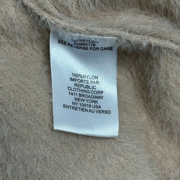 NWT Truth by Republic Khaki Soft Fuzzy Snap Button Jacket Shacket Womens Medium - Picture 10 of 12